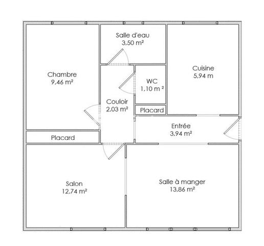 Appartement
         2 pièces
        - 55 m² 99 000 € *