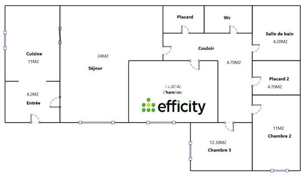 Appartement 4 pièces - 90 m²
