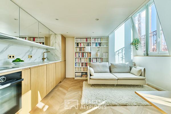 Dernier étage de prestige sur la Place du Marché Saint-Honoré