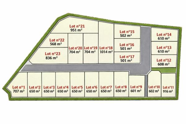 Terrain Valdurenque en lotissement - 707 m2 - Parcelle viabilisée