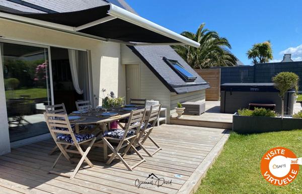 Roscoff, maison familiale clé en main en impasse, habitable de plain-pied, 4 chambres, grand jardin et garage