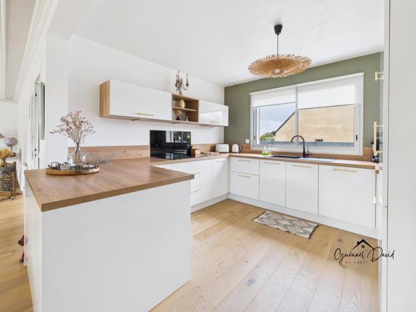 Roscoff, maison familiale clé en main en impasse, habitable de plain-pied, 4 chambres, grand jardin et garage