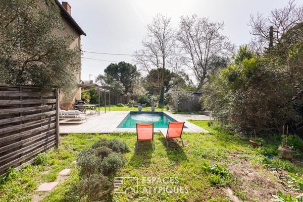 Charmante maison Toulousaine, piscine et Gîte indépendant