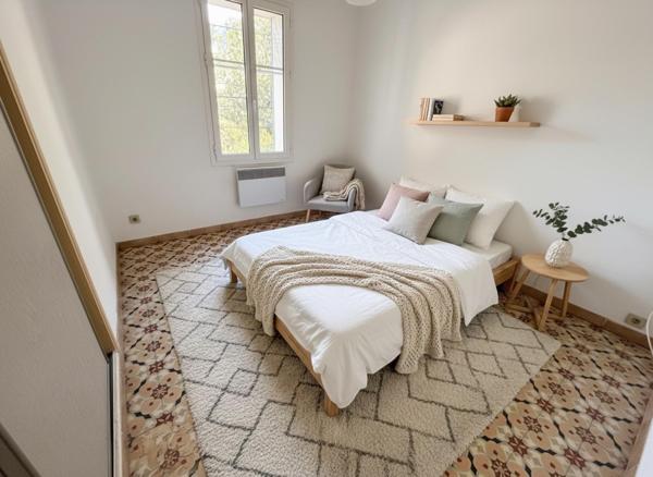 Charmante maison  avec carreaux de ciment d’époque, jardin et grand potentiel, à deux pas du centre de Cadenet.