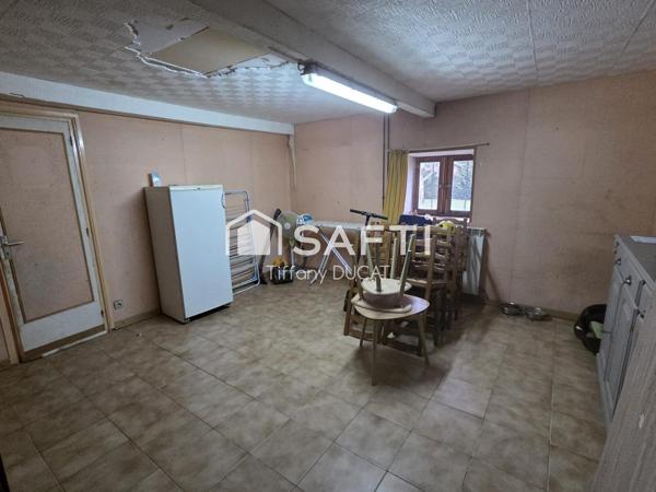 Maison de plain-pied, trois chambres, dépendances, 6161m2 de terrain.