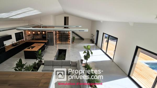 Superbe Maison Loft de 254 m2 4 Chambres Laudun- L'Ardoise