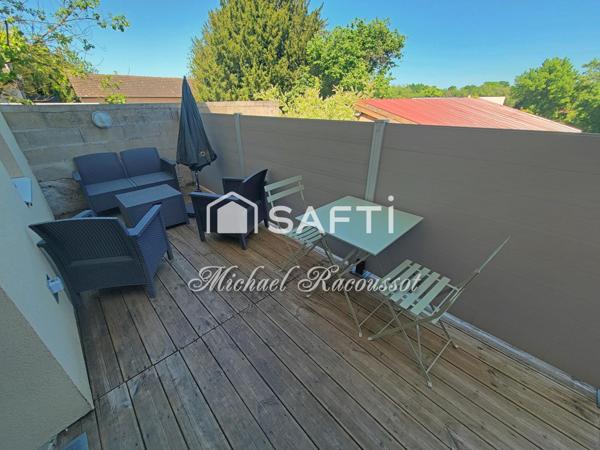 MONTCHANIN – Immeuble rénové + terrain constructible = Rentabilité & Potentiel