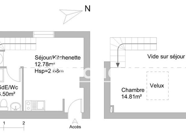 Location Appartement 2 pièces 31.09 m² - 76-78 RUE DE MONTBERNAGE Poitiers 86000