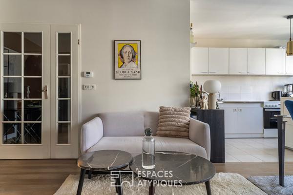 Dernier étage avec balcon sur cour dans le centre de Nogent