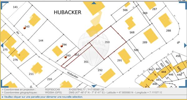 Terrain  en vente - Haut-Rhin - 68