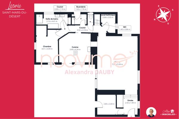 [Léonie] - Maison 4 chambres et 1 bureau - 180 m² - Saint-Mars-du-Désert