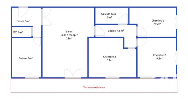 Appartement à vendre 4 pièces 84 m² Groslay
