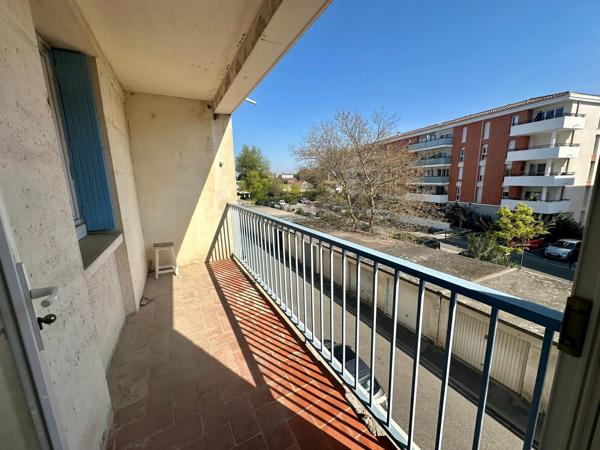 Appt T3 58m² avec balcon, loggia, cave, terrasse