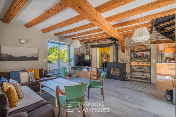 L’élégance minérale, Maison de village du XIXème siècle réinventée