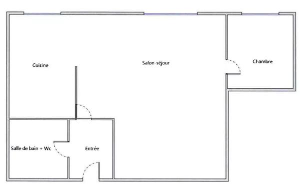 Vente                                                      Appartement
                        
                     2 pièces                      46 m2                     à Clamart