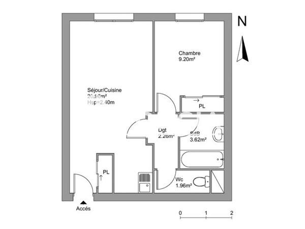 Location Appartement 2 pièces 38 m² - BATIMENT A Agen 47000