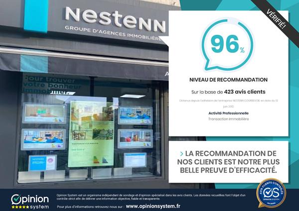 Appartement 4 pièces lumineux avec vue sur Paris à Bécon, Courbevoie