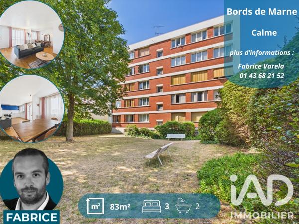 Appartement à vendre 5 pièces 82,89 m² Maisons-Alfort