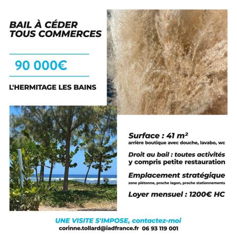 Boutique/Local commercial à vendre 41 m² Saint-Paul