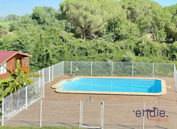 EXCLUSIVITE - MAISON 145 m2 avec piscine sur 6835 m2 de terrain - GRENADE (31330)