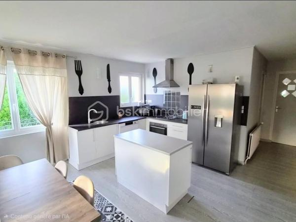 Découvrez cette maison familiale aux beaux volumes, idéalement située dans un secteur immobilier dynamique à Aube. Spacieuse, lumineuse et fonctionnelle, elle offre un cadre de vie agréable ainsi qu’un fort potentiel d’aménagement pour s’adapter à tous vos projets.

Le rez-de-chaussée, d’environ 85 m2, propose de généreux espaces de vie et une grande chambre, où chacun pourra profiter d’un quotidien confortable, sans contrainte d’espace. Les nombreuses ouvertures sur le jardin apportent une belle luminosité naturelle et créent une continuité harmonieuse entre l’intérieur et l’extérieur.

À l’étage, l’espace nuit se compose de 3 chambres, 1 dressing et 2 bureaux, offrant de belles possibilités pour une famille, l’aménagement d’un bureau, d’une salle de jeux ou encore d’un espace dédié au télétravail. 

La maison dispose également de deux toilettes, un atout appréciable au quotidien.

La terrasse et le balcon, à aménager selon vos envies, représente un véritable potentiel pour créer des espaces extérieurs conviviaux : repas en famille, moments de détente ou coin salon d’été.

Un grand sous-sol d’environ 85 m2 complète l’ensemble. Il offre de multiples usages : stationnement, rangement, atelier, espace de bricolage ou surface supplémentaire à exploiter selon vos besoins.

Côté confort, la maison bénéficie d’un système de chauffage associant une pompe à chaleur et un poêle à granulés, deux solutions économiques et performantes. L’isolation des combles et du sous-sol a également été réalisée, contribuant à améliorer le confort thermique et à mieux maîtriser les dépenses énergétiques.

Une maison aux nombreux atouts, offrant espace, luminosité et potentiel d’évolution. Contactez-moi pour obtenir davantage d’informations et organiser une visite.


-