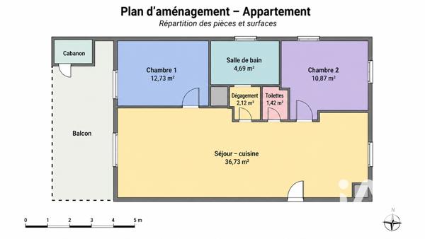 Appartement à vendre 3 pièces 69 m² La Chapelle-sur-Erdre