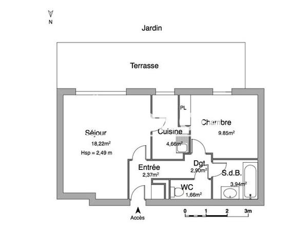 Location Appartement 2 pièces 43.6 m² - RUE DU 15 AOUT 1944 Cavalaire Sur Mer 83240