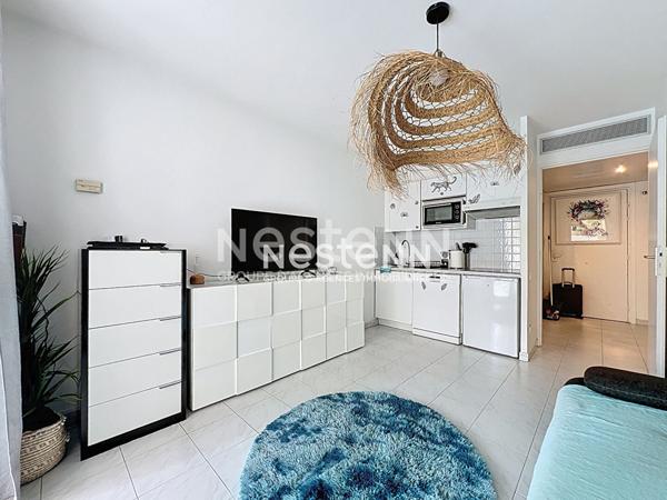 Studio - 22m² - Bord de mer - Terrasse - Piscine - Garage - Meublé