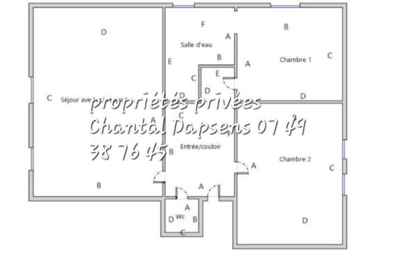 Bel Appartement  74m² T3 s/s travaux sur Maison de ville