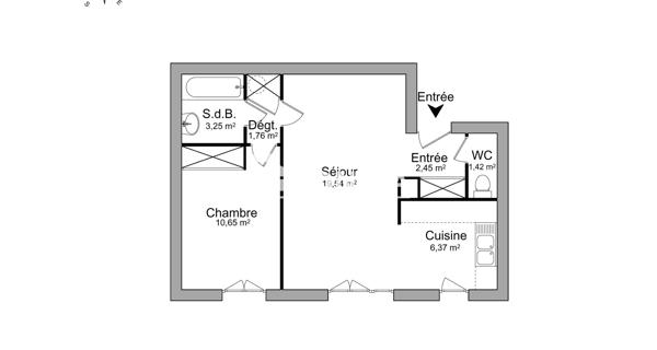 Location Appartement 2 pièces 45.44 m² - Combs-la-ville 77380
