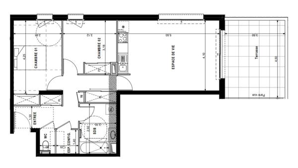 Appartement à vendre 4 pièces 82 m² Sciez