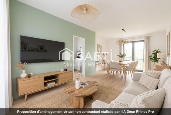 Maison 105 m2, avec jardin, 3 chambres  et bureau