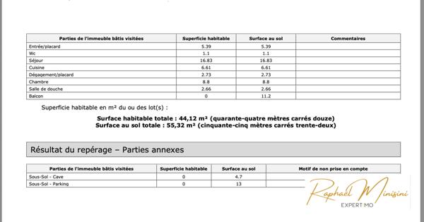 Versailles (78000) T2 44,12 m² – Exposition Ouest, très lumineux – Balcon 11 m² – Ascenseur cave parking