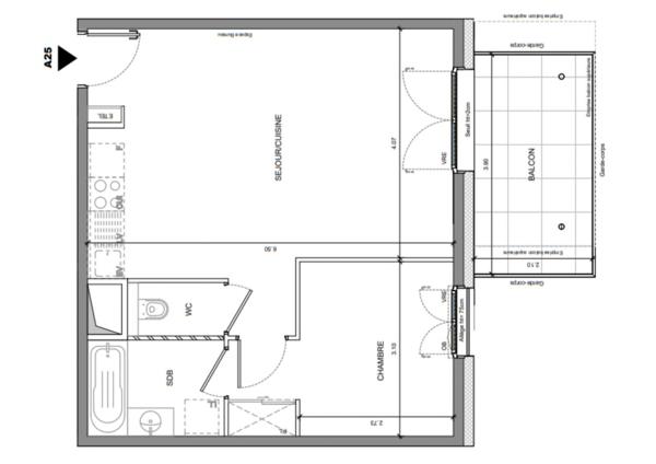 Appartement à vendre 2 pièces 45 m² Annecy