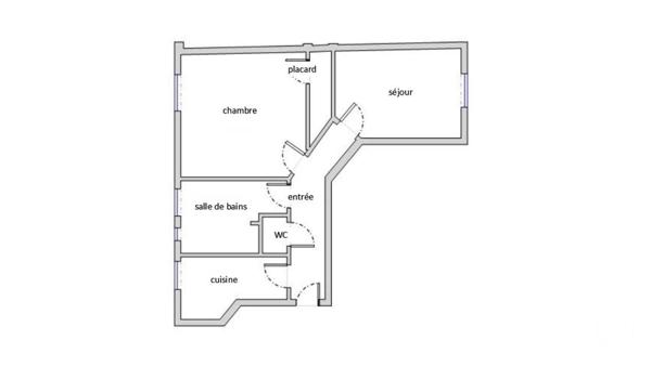 Appartement F2 à vendre  2 pièces - 49,13 m2 LA GARENNE COLOMBES - 92