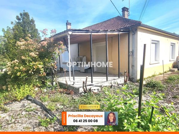 Maison- 134m² - 3 chambres - garage/dépendances - terrain - 82 000€