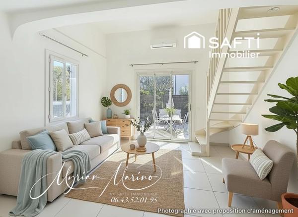 APPARTEMENT EN DUPLEX - TERRASSE ET JARDIN - SAINT AYGULF