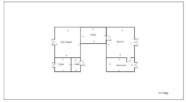 Appartement  2 pièce(s) situé dans le centre ville de Chalonnes sur Loire