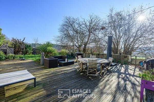Maison familiale avec vue sur le Scorff à cinq minutes de Lorient