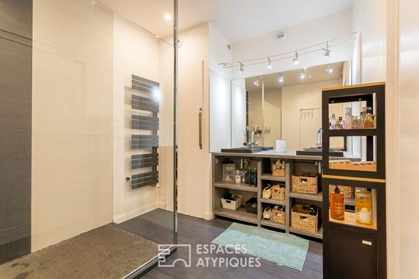 Appartement rénové dans un ancien moulin avec terrasse