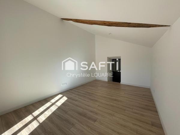Entièrement rénovée : Maison de ville,  2 chambres et jardin