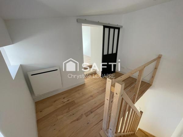 Entièrement rénovée : Maison de ville,  2 chambres et jardin