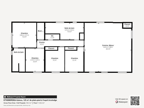 ETXEBERDEA Halsou, 125 m² de plain-pied à l'esprit écolodge