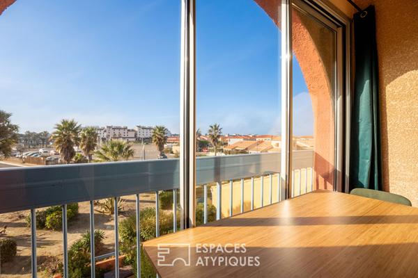 Appartement T2 avec mezzanine et terrasse au Barcarès