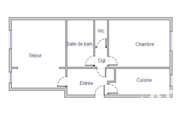 Appartement à vendre 3 pièces 59 m² Antony