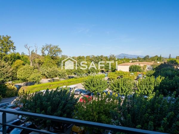 60 m² – Vue Mont Ventoux – Résidence fermée avec parc – Cave