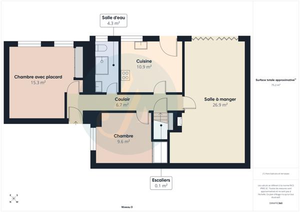 Narcy (58400) Maison élevée sur sous-sol, 2 chambres, garage, terrasses, idéal pour résidence principale, secondaire ou inve