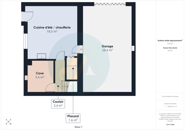Narcy (58400) Maison élevée sur sous-sol, 2 chambres, garage, terrasses, idéal pour résidence principale, secondaire ou inve