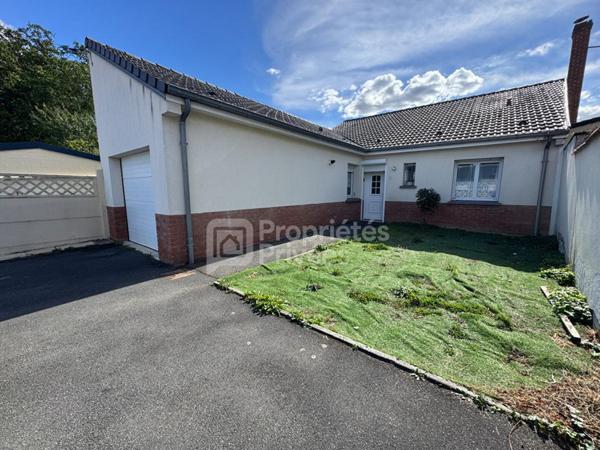 Maison individuelle de plain-pied avec 3 chambres, jardin et garage à Barlin