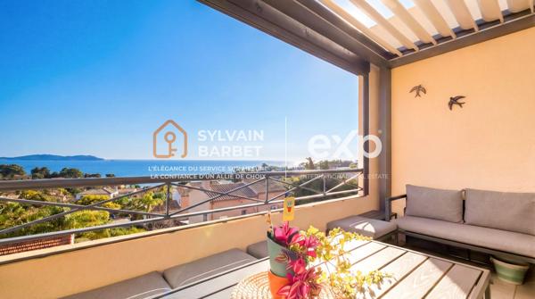 83320 CARQUEIRANNE - DUPLEX 3 PIECES AVEC TERRASSE VUE MER PANORAMIQUE CAVE LOCAL VELOS PARKINGS PRIVÉS EN SUS - QUARTIER GRANDE BASTIDE - BUS CA01